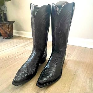 [SOLD] NIB Lucchese Ostrich Leather Boots